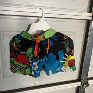 Nickelodeon Green and Orange Swim Shorts